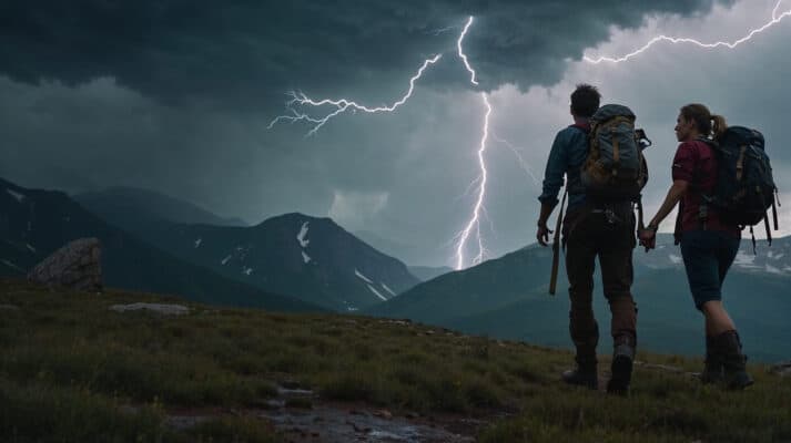 Hoe groot is de kans om door de bliksem getroffen te worden en hoe blijf je veilig in de bergen?